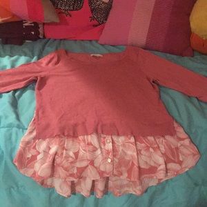 New York and company layered coral top